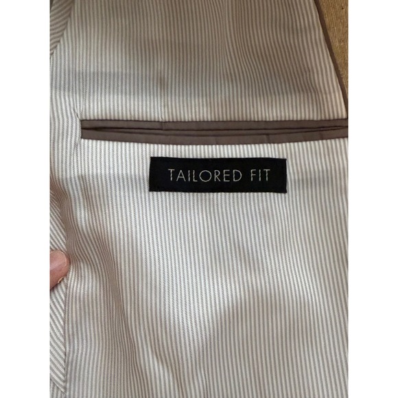 Jos A Bank Signature Silk Sport Coat Tan 40 Short Blazer Mens Jacket Derby - Picture 8 of 14